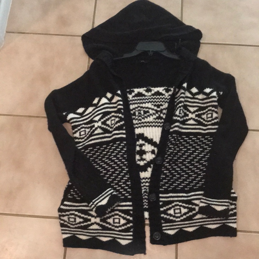Black cardigan